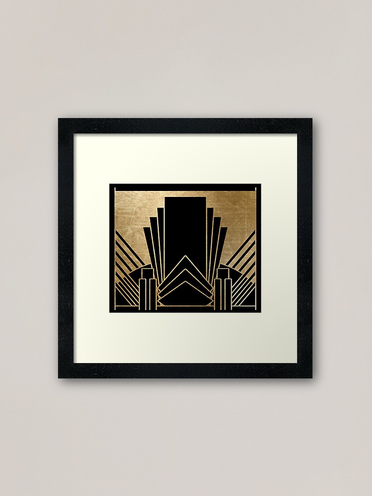 "Art deco design" Framed Art Print for Sale by peggieprints Redbubble