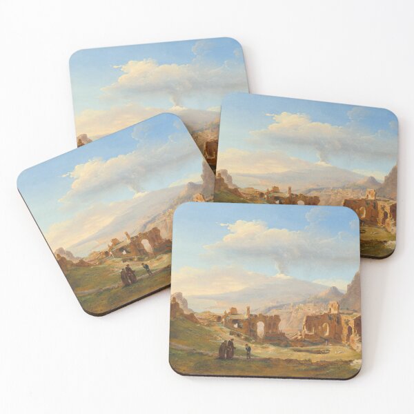 Item preview, The Roman Theater at Taormina | Louise-Joséphine Sarazin de Belmont | 1828 Italian Art designed and sold by CJET.