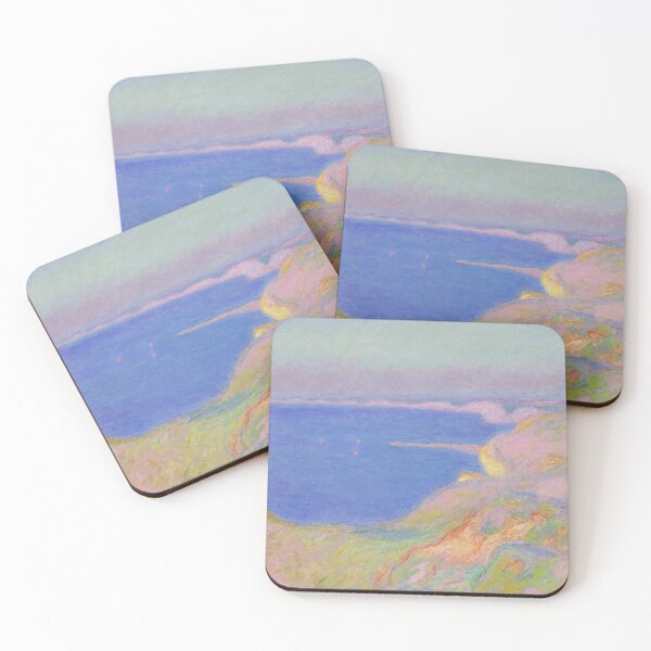 Item preview, On the Cliff Near Dieppe, Sunset | Claude Monet | 1897 Impressionism Art designed and sold by CJET.