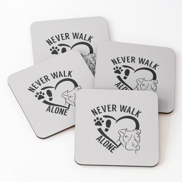Item preview, Never walk alone American Staffordshire Pitbull dogpaw designed and sold by portrait4you.
