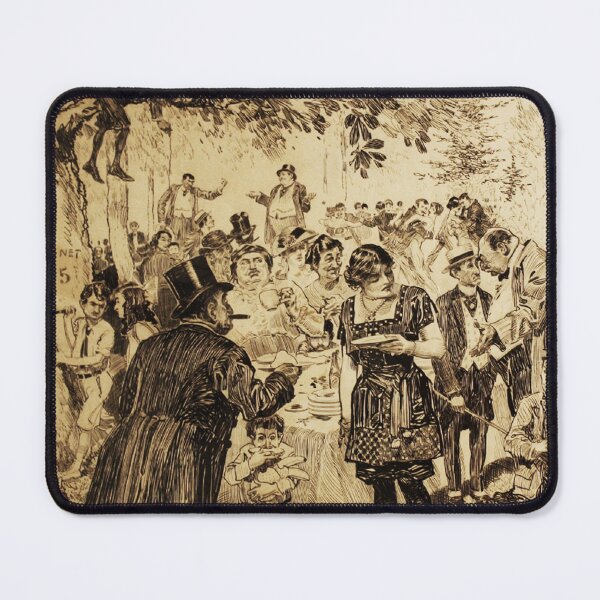Item preview, Picnic by Orson Lowell - Vintage Art designed and sold by RickE.