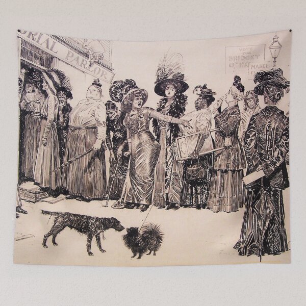 Item preview, Women Voting by Orson Lowell - Vintage Art designed and sold by RickE.
