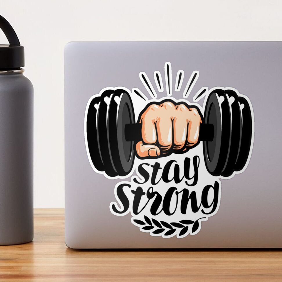 Workout Strong Sticker - Workout Strong Flex - Discover & Share