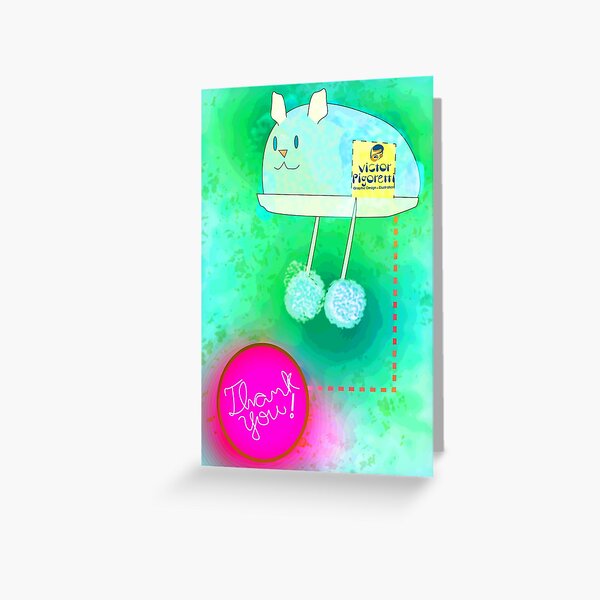 Thank You! (Rat Hat) Greeting Card