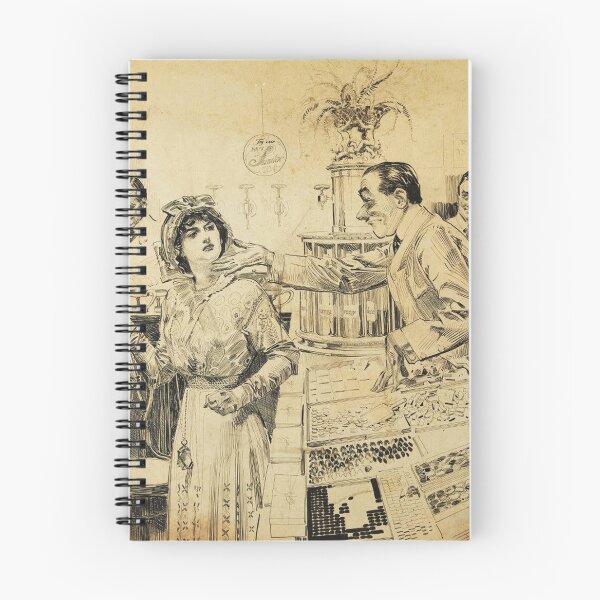Item preview, Woman Shopping by Orson Lowell - Vintage Art designed and sold by RickE.