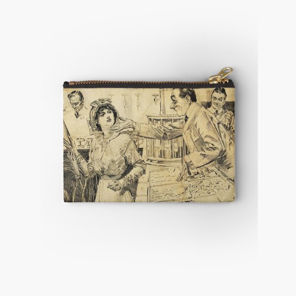Item preview, Woman Shopping by Orson Lowell - Vintage Art designed and sold by RickE.