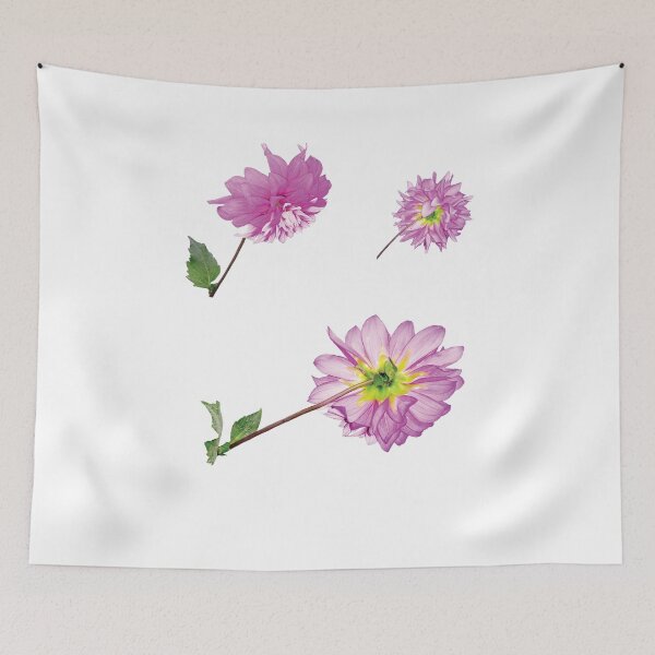 Item preview, Flying Dahlia  neat elegant pretty Flower pattern shower curtain  gift for wife gift for gilfriend gift for flower lovers for botanists gift for gardeners  designed and sold by GhostAmine.