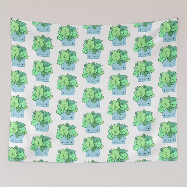 Item preview, Cute blue plant cartoon  designed and sold by Mayarart.