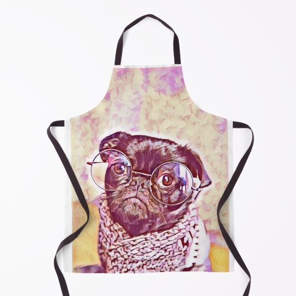 Item preview, Spring Teacher Glasses Pop Art Portrait Puppy Pug Life Art designed and sold by TheWildFlix.