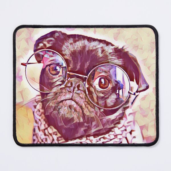 Item preview, Spring Teacher Glasses Pop Art Portrait Puppy Pug Life Art designed and sold by TheWildFlix.