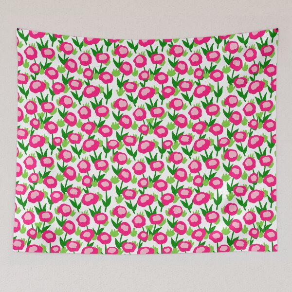 Item preview, Pink Flower Garden designed and sold by Julie Erin Designs.