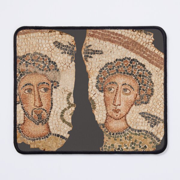 Item preview, Roman mosaic with 2 males busts designed and sold by frederic Lecut.