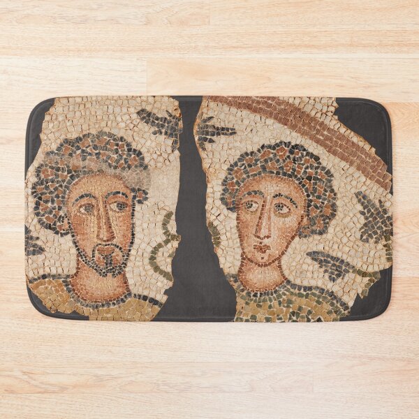 Item preview, Roman mosaic with 2 males busts designed and sold by frederic Lecut.