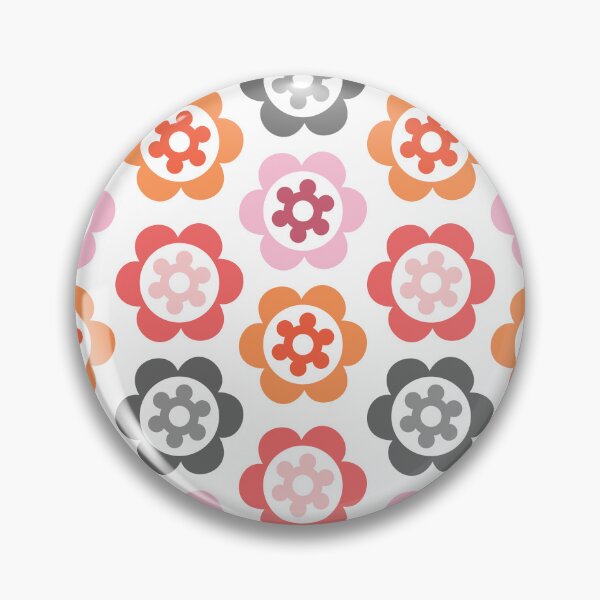 Item preview, Retro Vintage Stylis Pink and White 80's style beautiful Floral pattern Throw Pillow  fancy  gift for wife gift for gilfriend gift for flower lovers gift for mom designed and sold by GhostAmine.