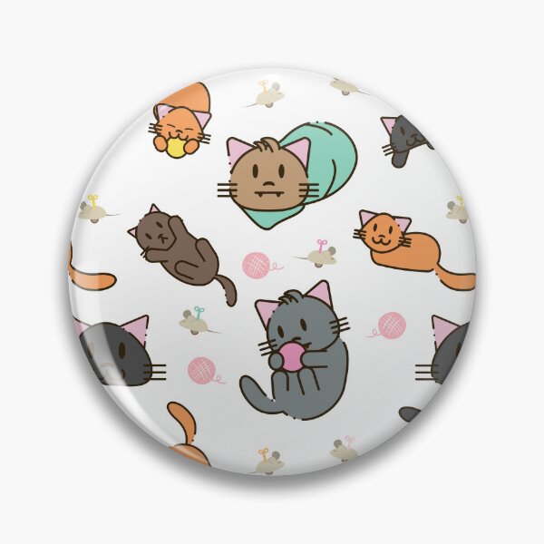 Item preview, Kitty Mischief - Cute Cat Pattern Illustration designed and sold by DonneeCreations.