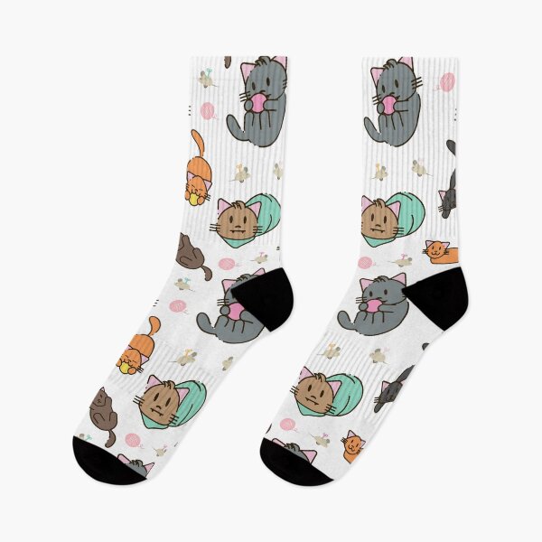 Item preview, Kitty Mischief - Cute Cat Pattern Illustration designed and sold by DonneeCreations.