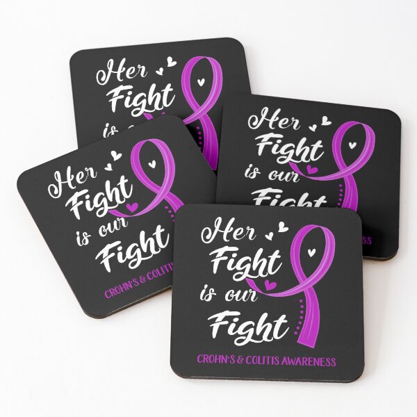 Item preview, Her Fight Is Our Fight Crohn's & Colitis Awareness designed and sold by Kohend.