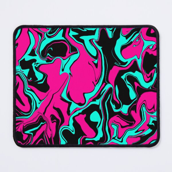 Item preview, Derretimiento abstracto rosa, turquesa y negro designed and sold by WildNClassyFun.