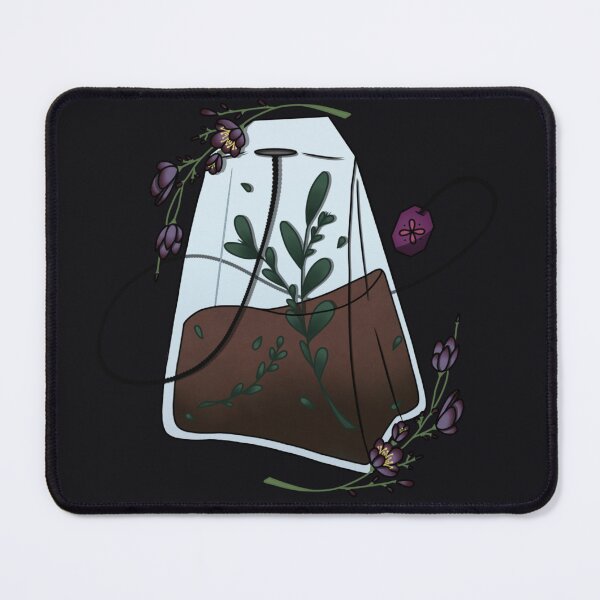 Item preview, Calming Flower Teabag (black) designed and sold by SpaceWuff.