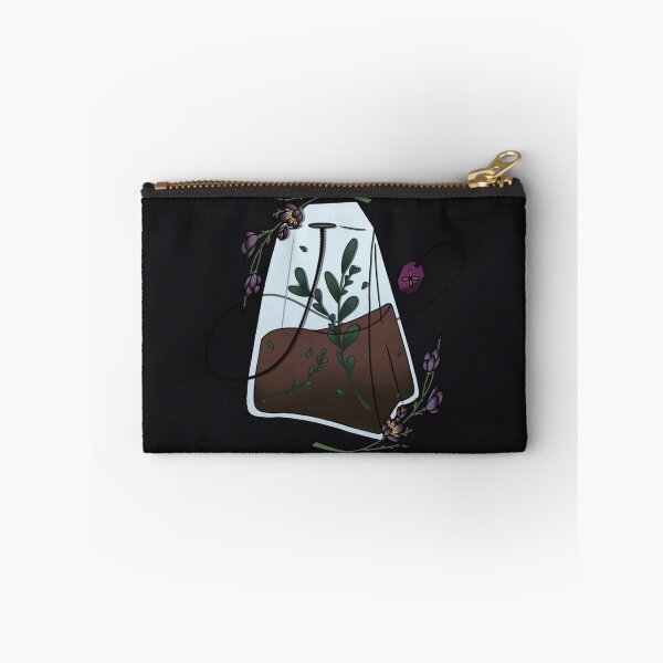 Artikelvorschau, Calming Flower Teebeutel (schwarz) entworfen und verkauft von SpaceWuff.