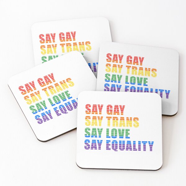 Item preview, Say Gay Say Trans Stay Proud Say Equality, LGBTQ Gay Rights designed and sold by zackup.