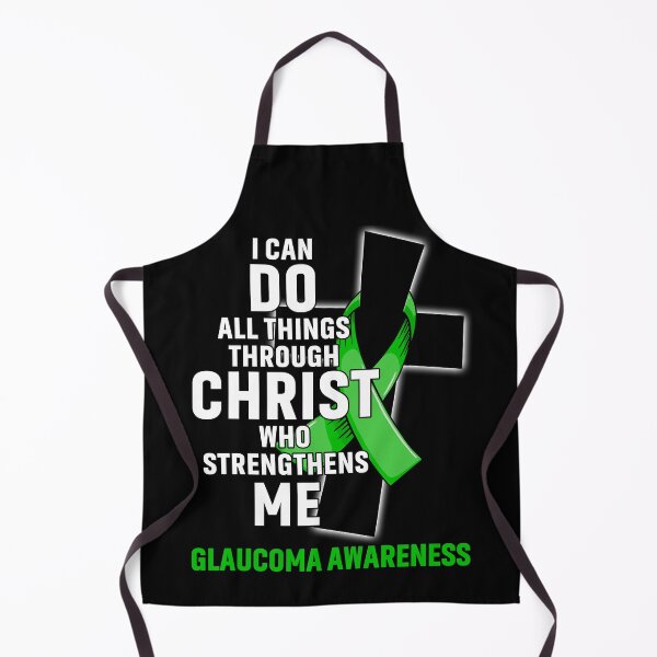 Item preview, I Can Do All Things Through Christ Who Strengthens Me Glaucoma Awareness designed and sold by Hatjar.