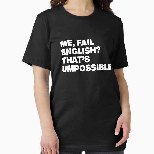 Vista previa del artículo con la obra «YO, ¿FALLO INGLÉS? ESO ES IMPOSIBLE», diseñado y vendido por Cltrs.