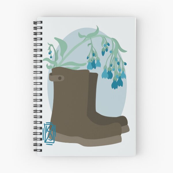 Item preview, Rain Boots and Bluebells  designed and sold by Krystal  Thomas.