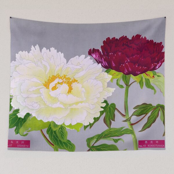 Item preview, Antique White and Fuchsia Peonies designed and sold by jadeandjester.
