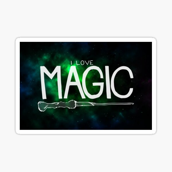 I Love Magic - Galaxy Edition Sticker