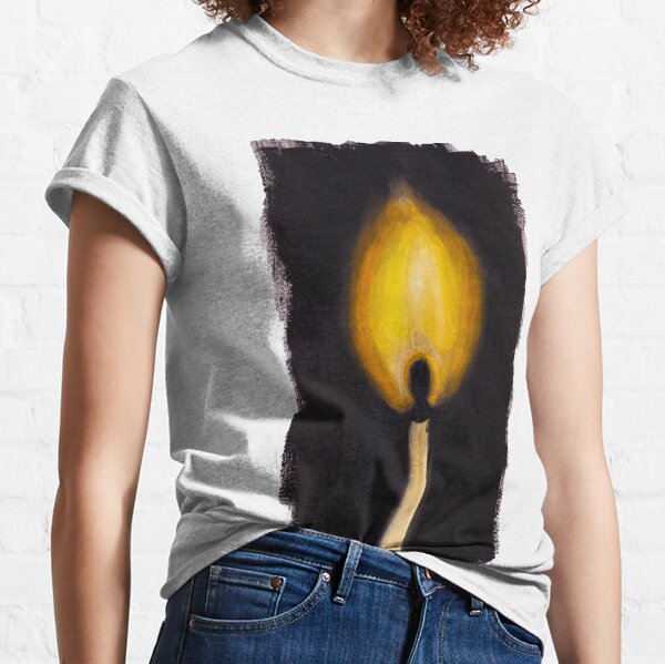 Matchstick flame in gouache Classic T-Shirt
