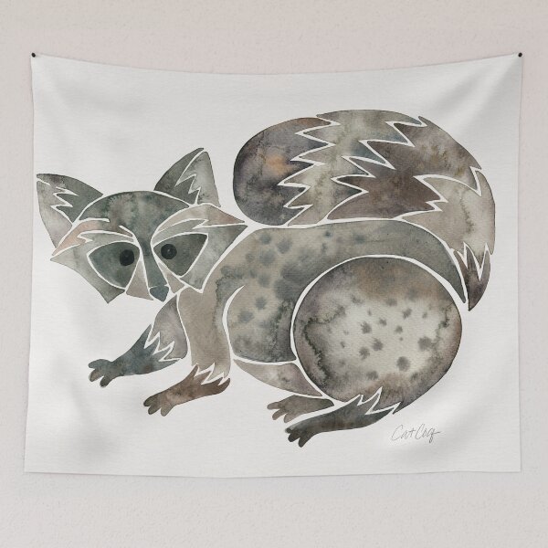 Item preview, Raccoon – Warm Grey Palette designed and sold by Cat Coquillette.