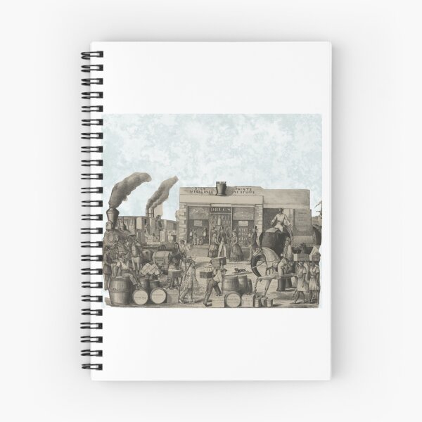 Item preview, Vintage-1871 People going about their normal activities design, picture in front of a drug store.vintage1952, designed and sold by Vintage1952.
