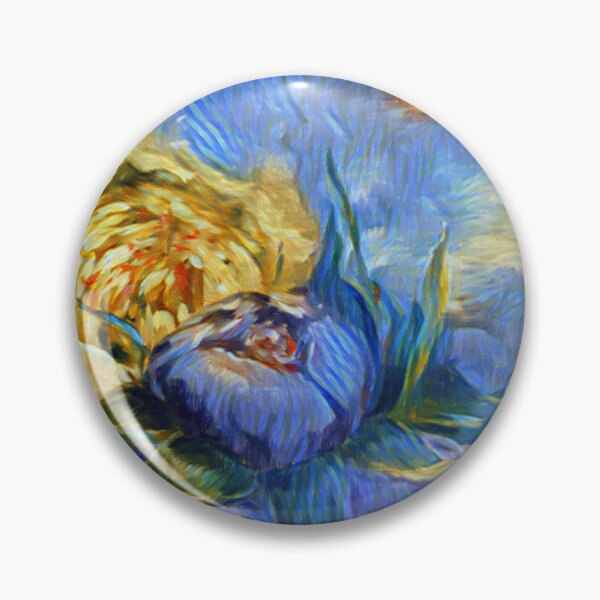 Item preview, Composition with flowers blue and yellow designed and sold by MariDaniArt.