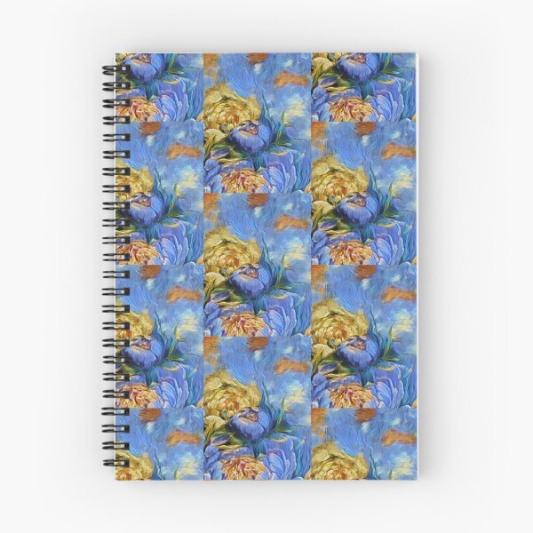 Item preview, Composition with flowers blue and yellow designed and sold by MariDaniArt.