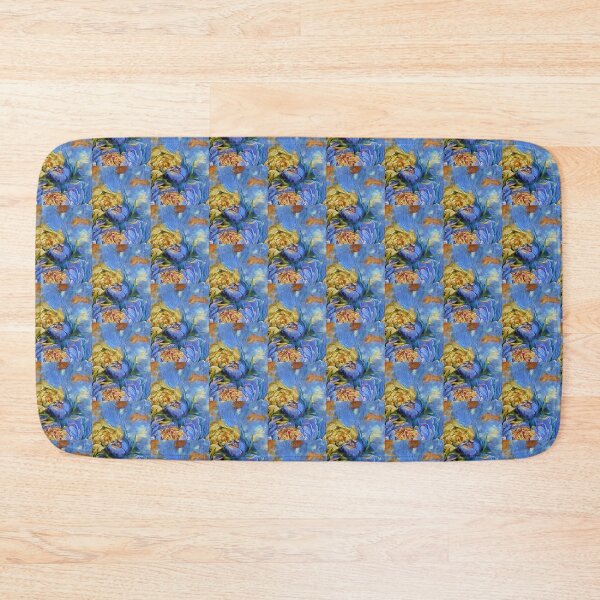 Item preview, Composition with flowers blue and yellow designed and sold by MariDaniArt.