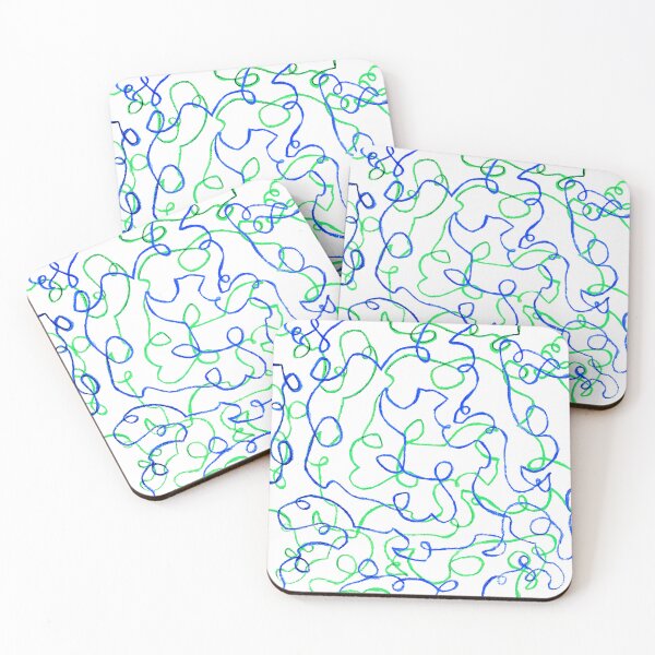Item preview, green and blue lines designed and sold by quinnstyle.