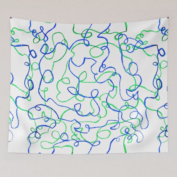 Item preview, green and blue lines designed and sold by quinnstyle.