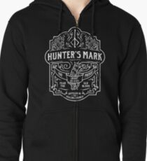 Hunter's Mark Whiskey - Bloodborne - White Variant Zipped Hoodie