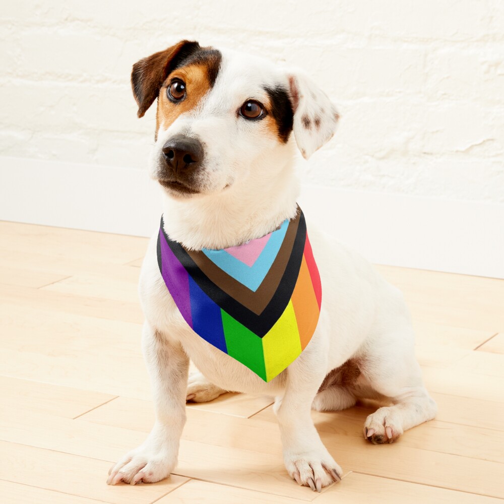 Progress Pride Flag Pet Bandana for Sale by NYXFN Redbubble