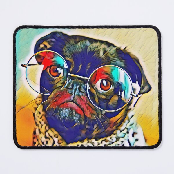 Item preview,  Summer School Teacher Glasses Pop Art Portrait Puppy Pug Life Art designed and sold by TheWildFlix.