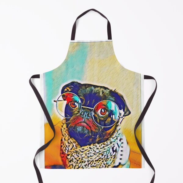 Item preview, Summer School Teacher Glasses Pop Art Portrait Puppy Pug Life Art designed and sold by TheWildFlix.