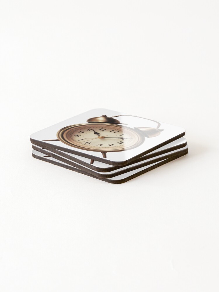 Thumbnail 4 of 5, Coasters (Set of 4), Retro clock designed and sold by Tweeting.