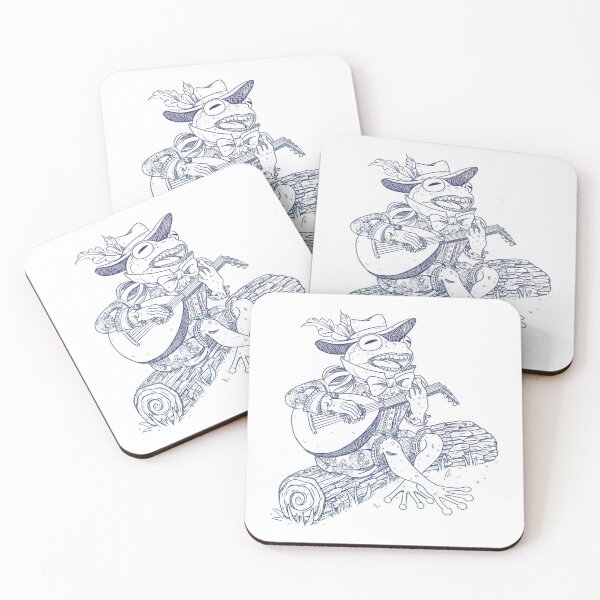 Item preview, Frog with Teeth plays the Lute designed and sold by katesteele.