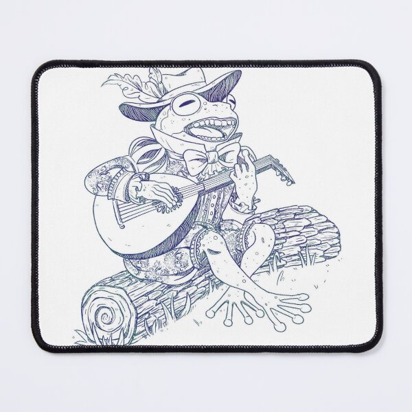 Item preview, Frog with Teeth plays the Lute designed and sold by katesteele.