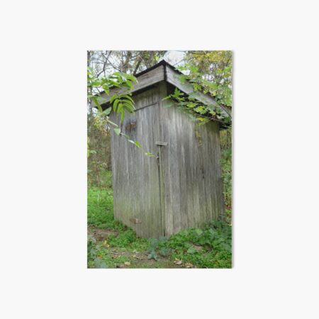 Grandma's Outhouse Art Board Print
