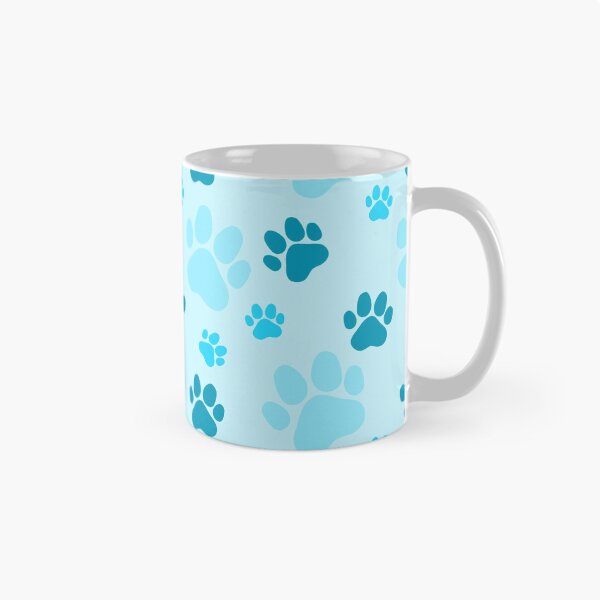 Item preview, Blue tones cat paw pattern designed and sold by IoanaHraball.