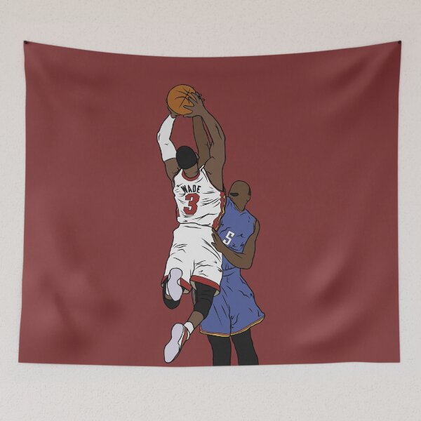 Item preview, Dwyane Wade Dunks on Kendrick Perkins designed and sold by RatTrapTees.