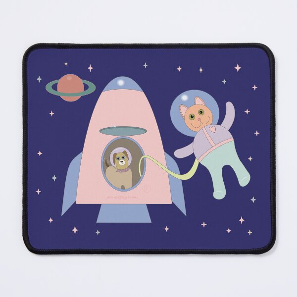 Item preview, SPACEWALKER LETS CAT GO FIRST designed and sold by Jean Gregory Evans.