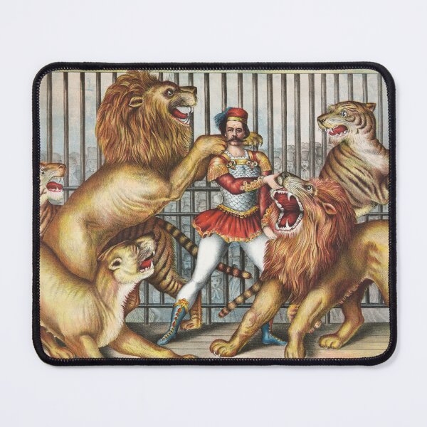 Item preview, The Lion Tamer - Vintage Circus Art, 1873 designed and sold by Vintage Wall Art.